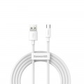 Laidas USB - micro USB (K-K) 1.5m 2.1A baltas (white) Baseus 